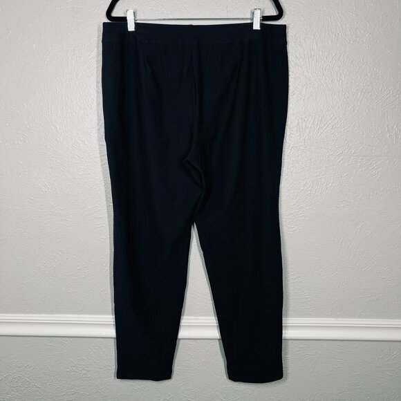 NWT Eileen Fisher Stretch Slim Ankle Pant in Dark Green "Ivy" Size XL - Picture 5 of 8